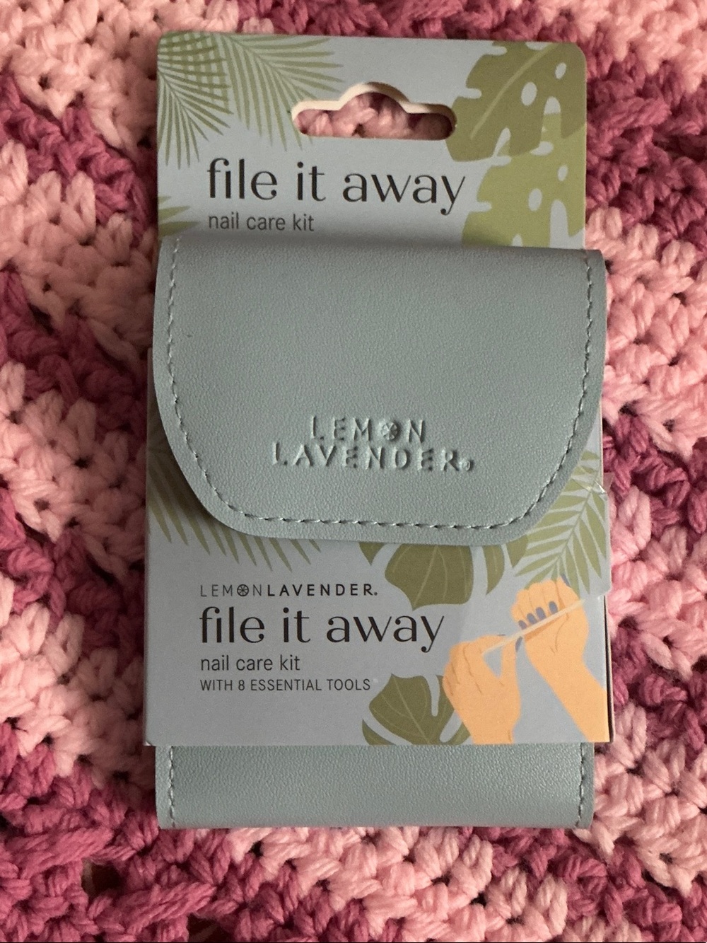 Lemon Lavender "File It Away" Nail Care Kit - Light Sage